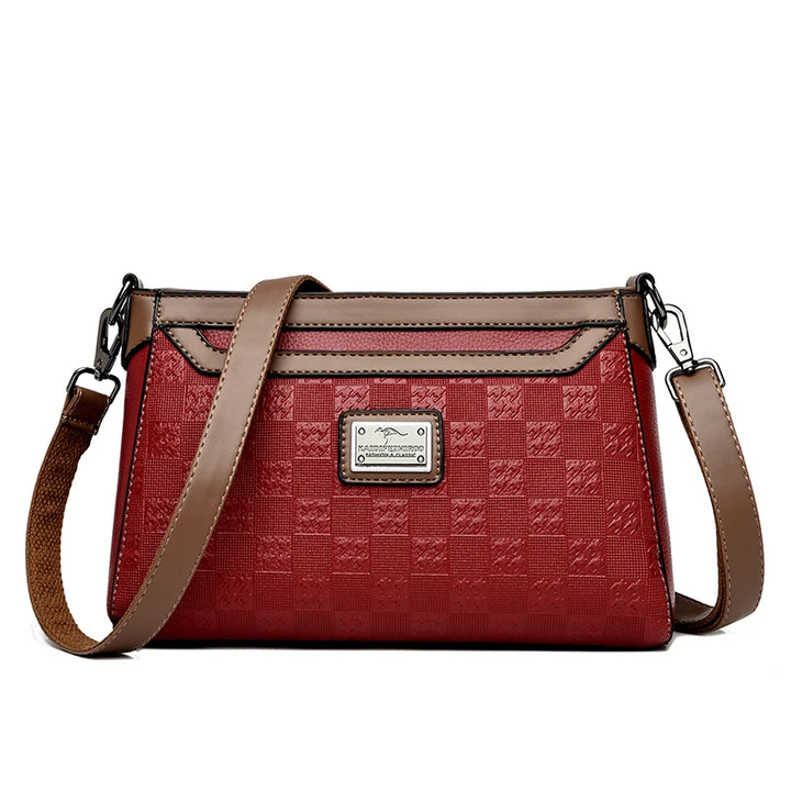 Women’s Plaid Shoulder Crossbody Bag | حقيبة نسائية بنقشة مربعات
