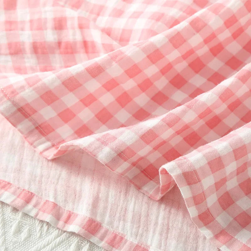Women’s Cotton Nightgown | جلابية قطنية صيفية للبيت - Plaid