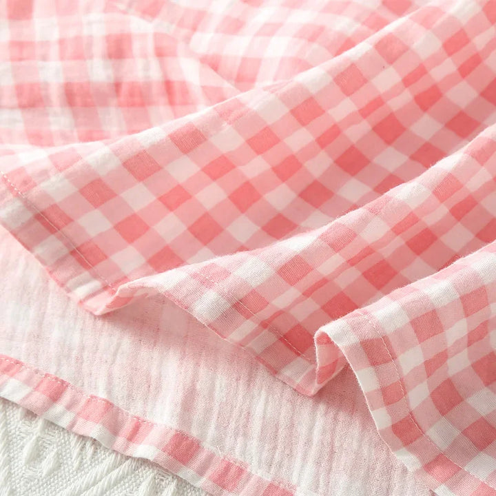 Women’s Cotton Nightgown | جلابية قطنية صيفية للبيت - Plaid