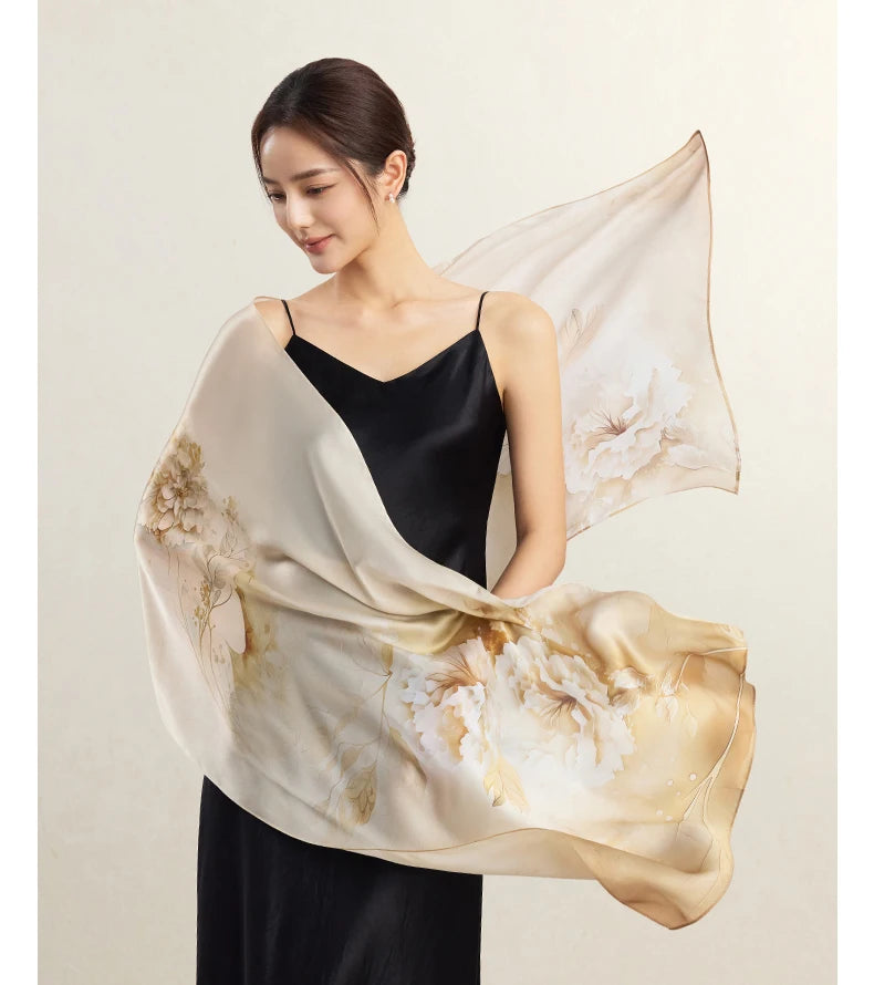 Women’s Silk Shawl | Elegant Gift-Worthy Long Drape