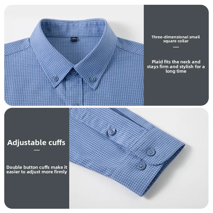 Men’s Plaid Cotton Shirt | Smart Casual Everyday Style