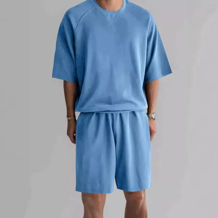 Men’s Summer 2-Piece Set | Casual Short Sleeve Lightweight Outfit