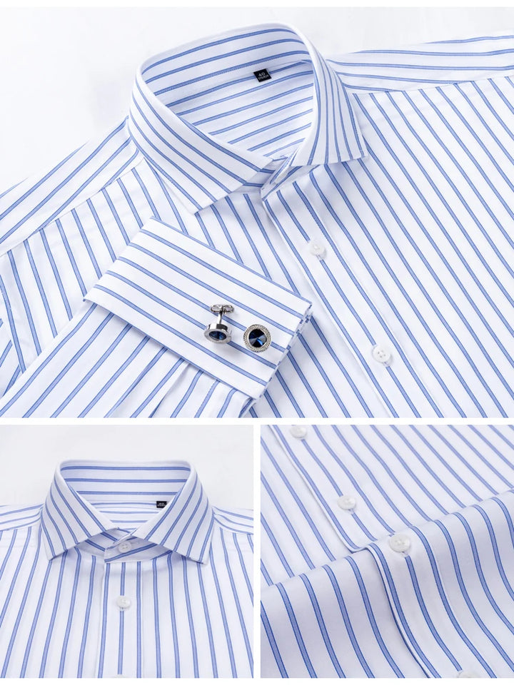 Men’s French Cuff Dress Shirt | Refined Cotton Formal Style
