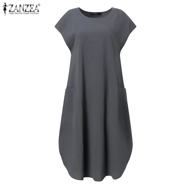 Women’s Cotton Short Sleeve Sundress