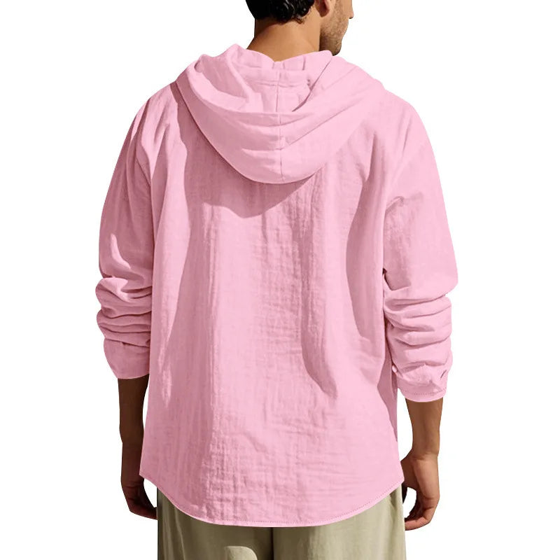 Men’s Linen Shirt & Pants Set | Breathable Relaxed Fit