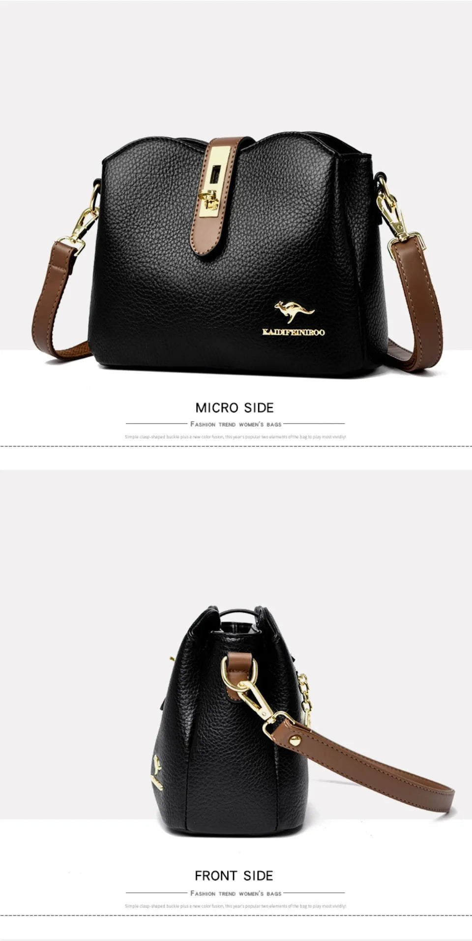 Women’s Soft Top-Handle Shoulder Bag | حقيبة نسائية بيد علوية
