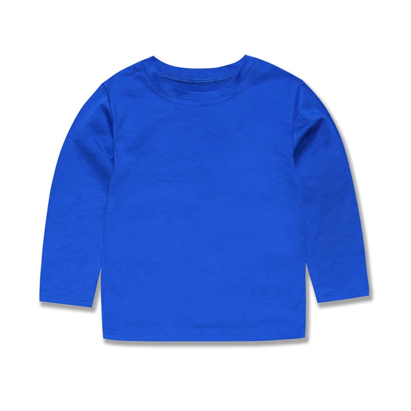 Kids’ Cotton Long Sleeve T-Shirt 2–14Y | تيشيرت أطفال قطني طويل الأكمام لعمر ٢–١٤ سنة