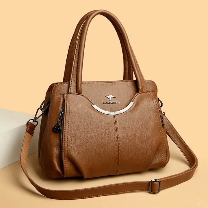 Women’s Soft Leather-Look Tote Bag | Elegant Shoulder Crossbody