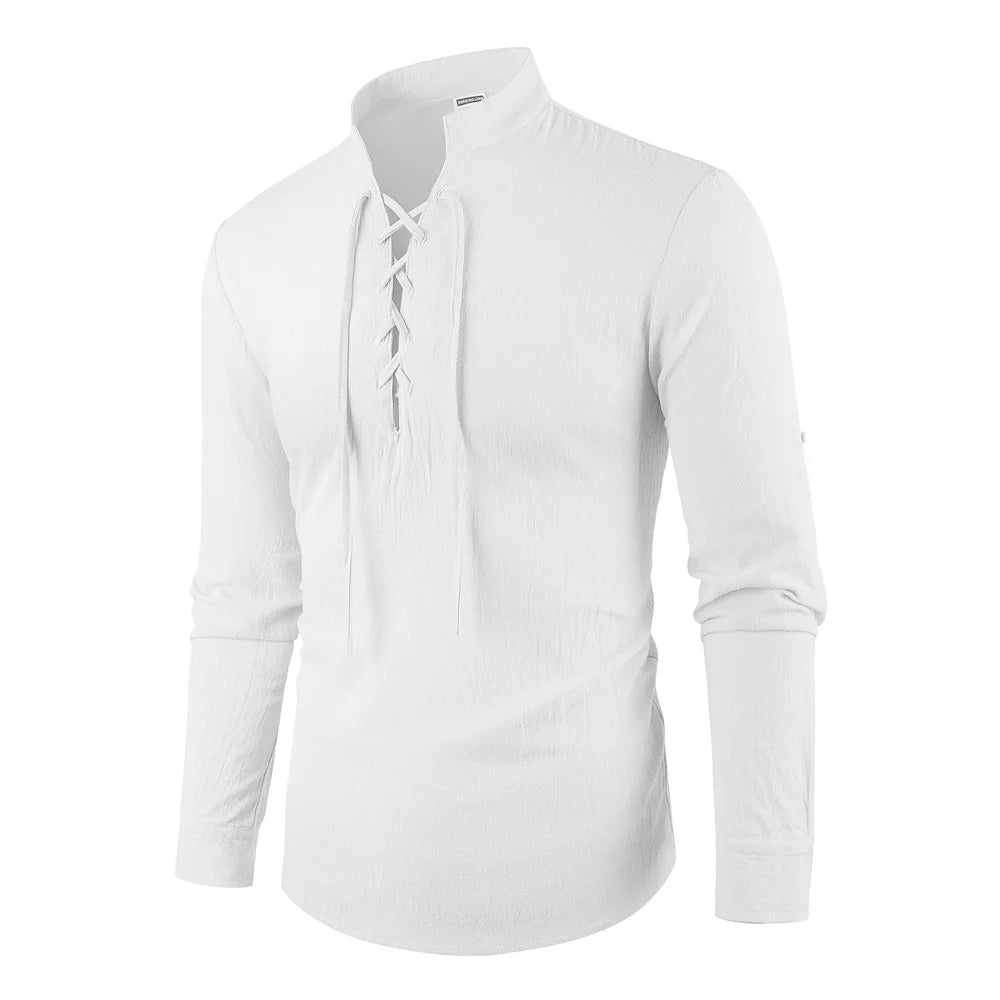 Men’s Cotton Linen Vintage Shirt | Relaxed Summer Style