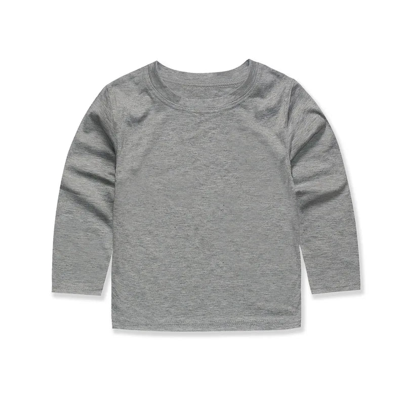Kids’ Cotton Long Sleeve T-Shirt 2–14Y | تيشيرت أطفال قطني طويل الأكمام لعمر ٢–١٤ سنة