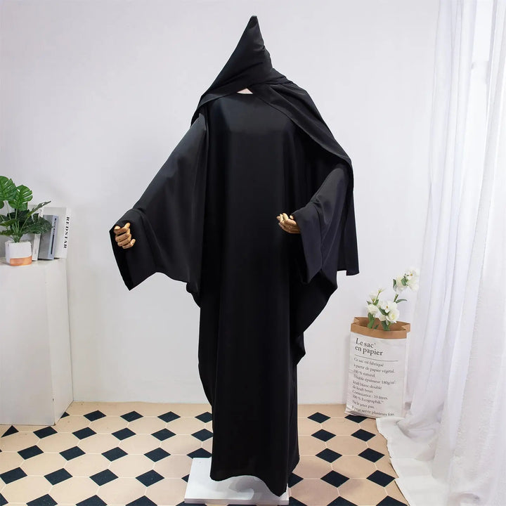 Two Piece Abaya Set – Modest Loose Fit with Hijab