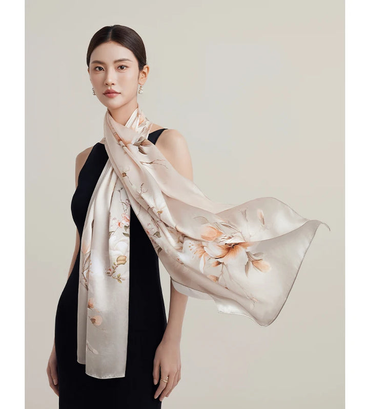 Women’s Silk Shawl | Elegant Gift-Worthy Long Drape
