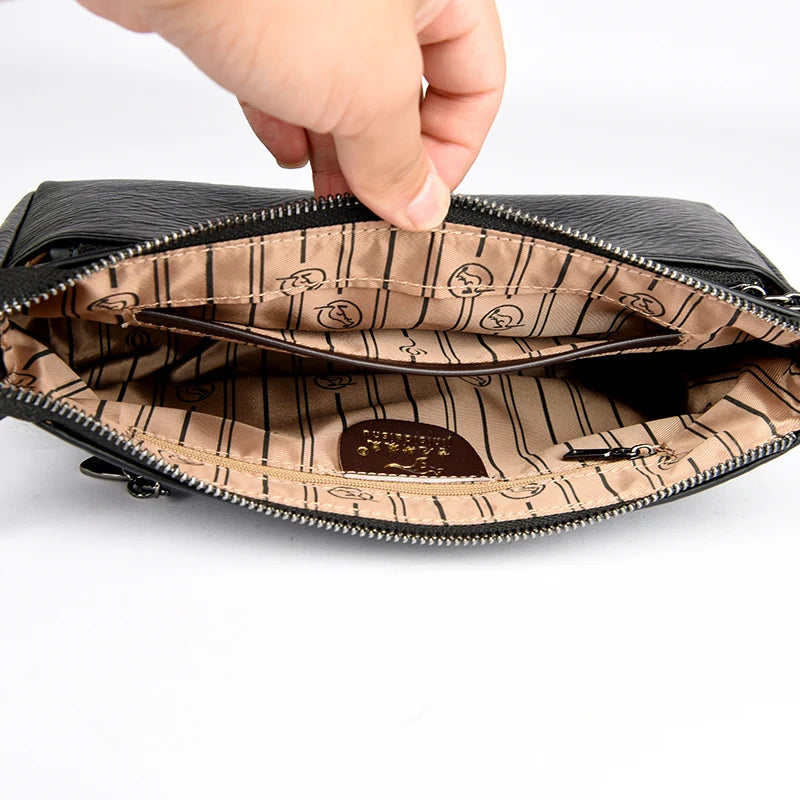 Women’s Solid Shoulder Crossbody Bag | حقيبة كتف نسائية عملية