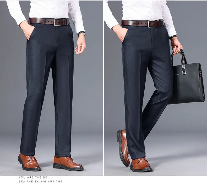 Men’s Business Casual Trousers | Straight Regular Fit