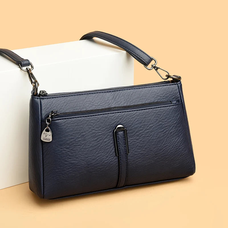 Women’s Solid Shoulder Crossbody Bag | حقيبة كتف نسائية عملية
