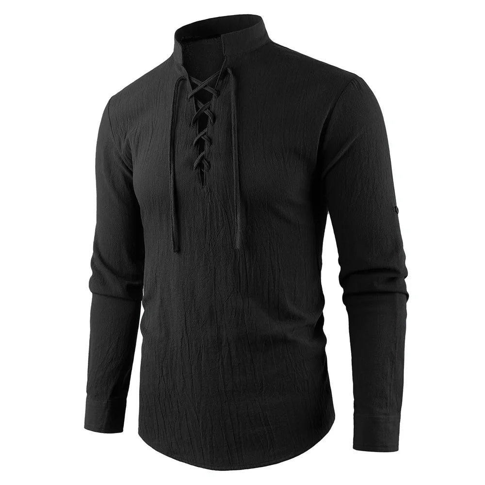 Men’s Cotton Linen Vintage Shirt | Relaxed Summer Style