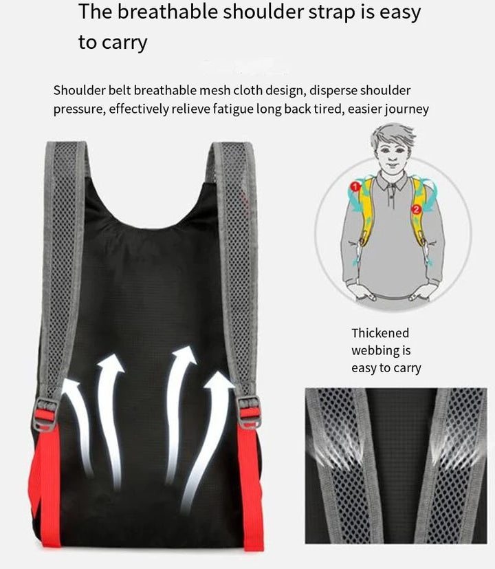 Men’s Lightweight Foldable Travel Backpack | حقيبة ظهر رجالية خفيفة قابلة للطي