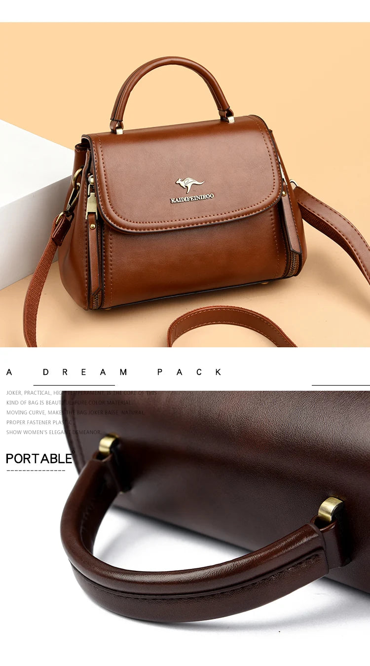 Women’s Soft Top-Handle Shoulder Bag | حقيبة نسائية بيد علوية