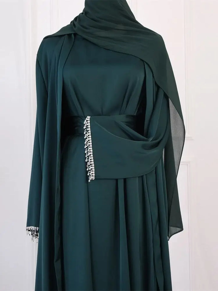 The Draped Kimono Abaya Set