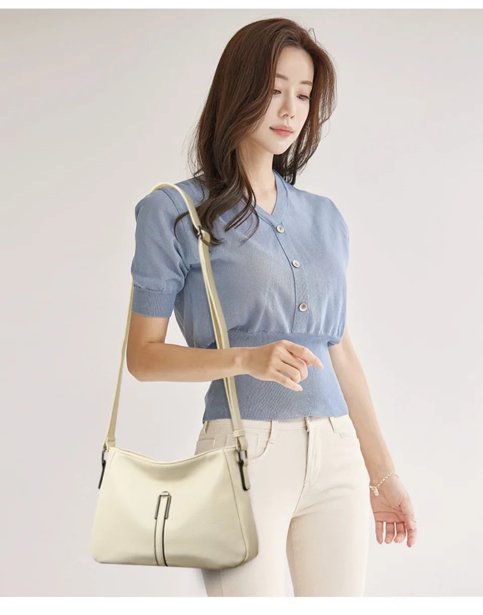 Women’s Luxury Soft Shoulder Bag | حقيبة كتف نسائية فاخرة