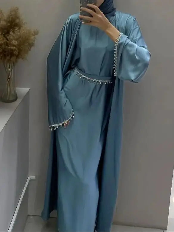 The Draped Kimono Abaya Set