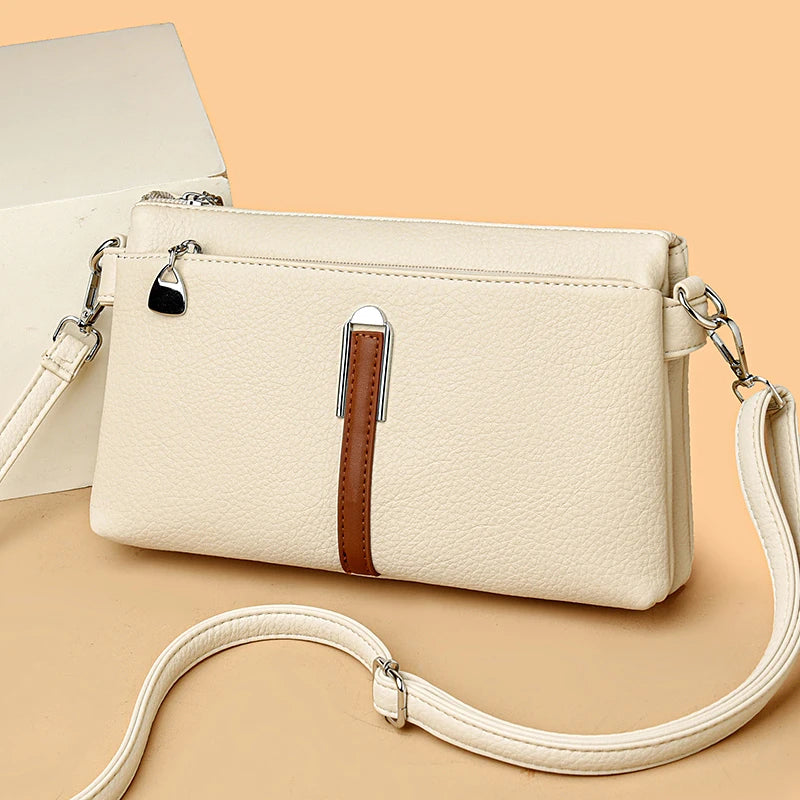 Women’s Solid Shoulder Crossbody Bag | حقيبة كتف نسائية عملية