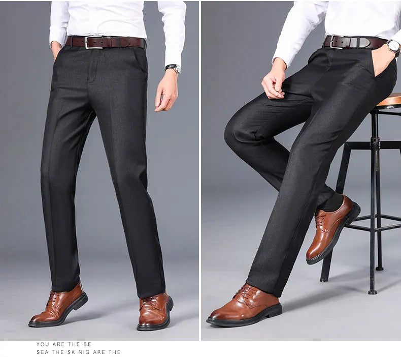 Men’s Business Casual Trousers | Straight Regular Fit