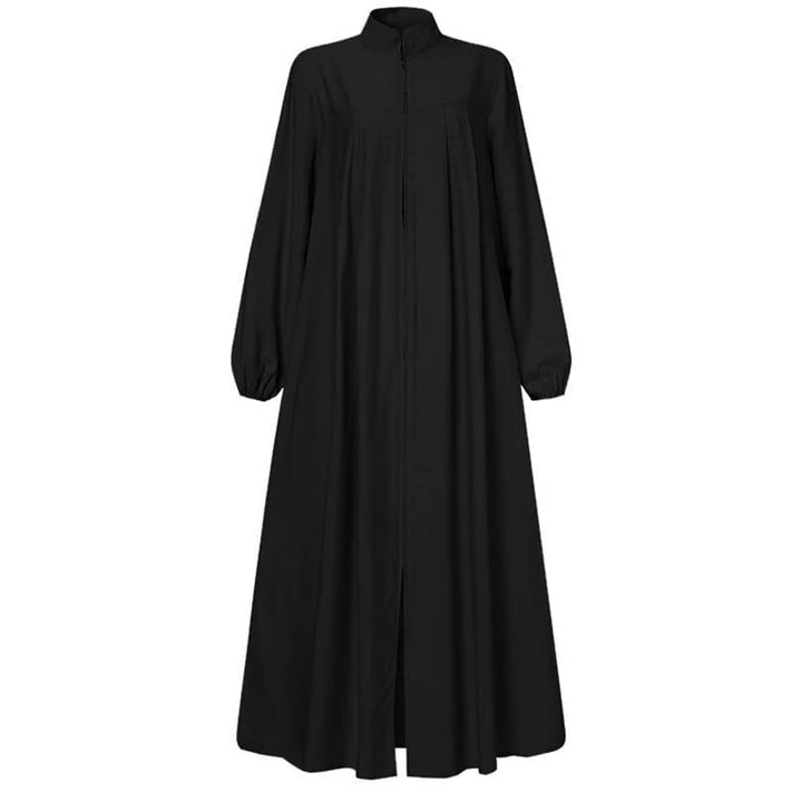 Black Abaya | Elegant Modest Zipper Dress