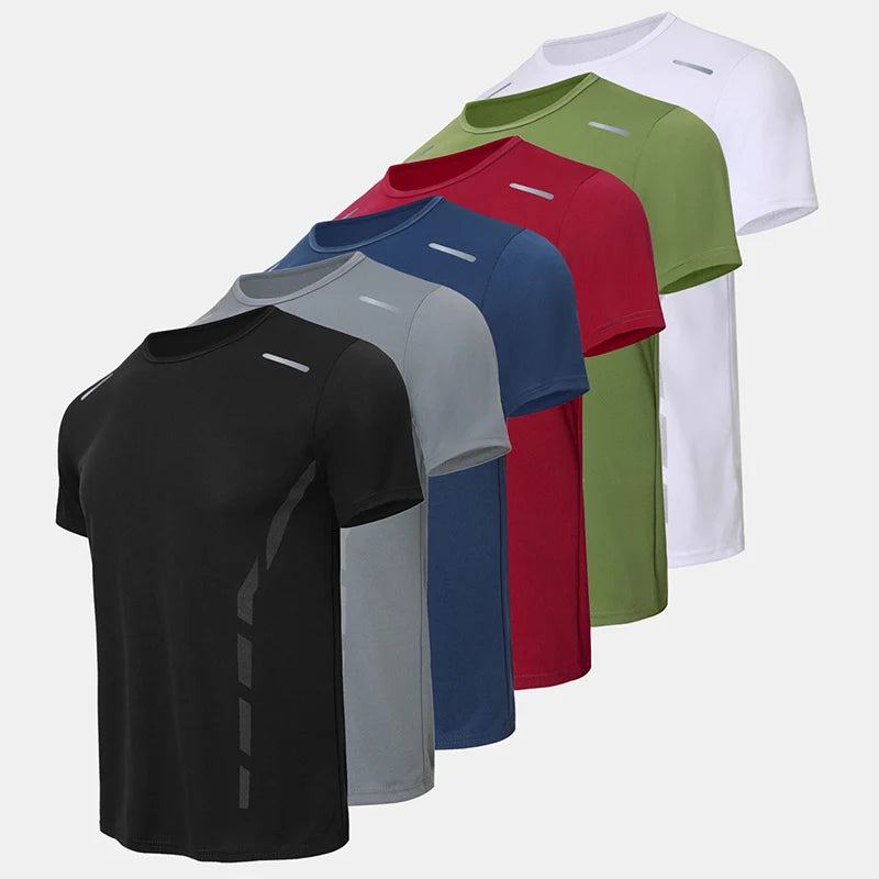 Men’s Quick-Dry Reflective Sports T-Shirt 1/4 Pack | تيشيرت رياضي رجالي سريع الجفاف فردي أو ٤ قطع