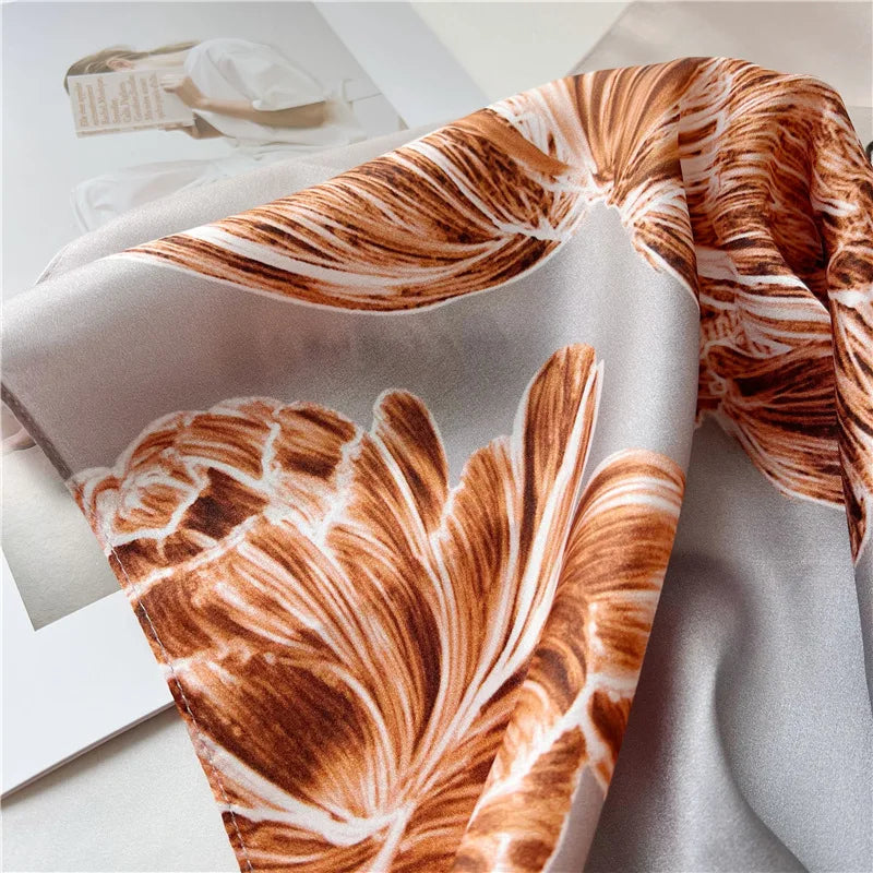 Women’s Pure Silk Shawl | Elegant Printed Long Drape