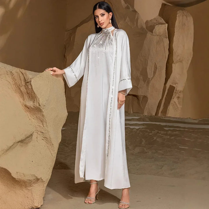 The Diamond-Draped Kimono Set