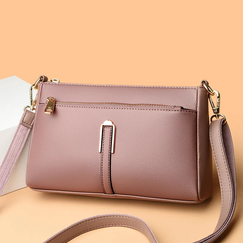 Women’s Solid Shoulder Crossbody Bag | حقيبة كتف نسائية عملية