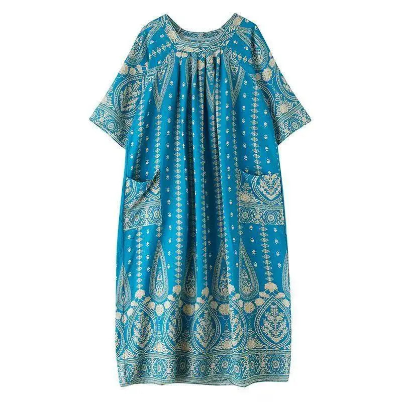 Women’s Floral Maternity Lounge Dress | فستان بيت واسع ومريح - Floral