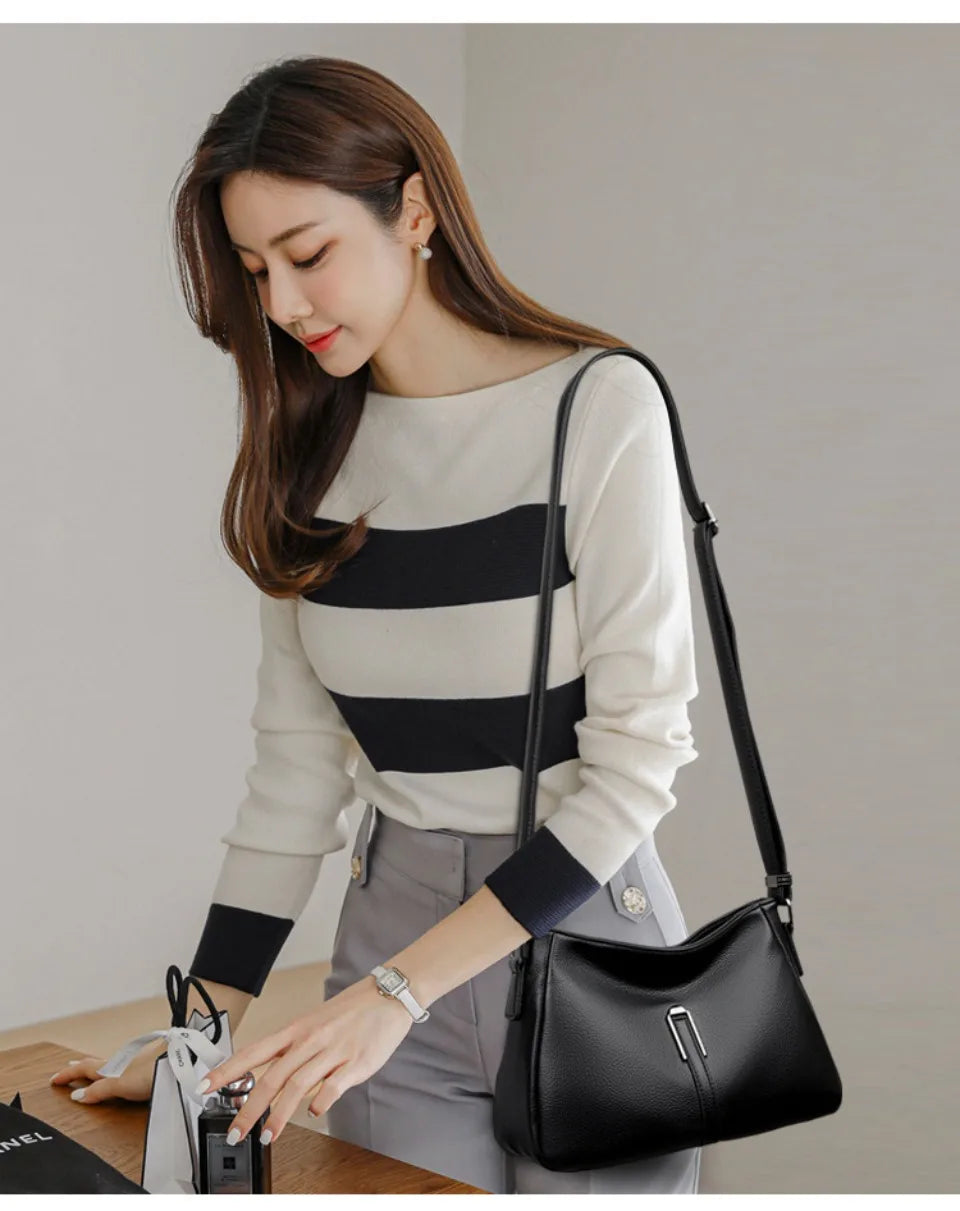 Women’s Luxury Soft Shoulder Bag | حقيبة كتف نسائية فاخرة
