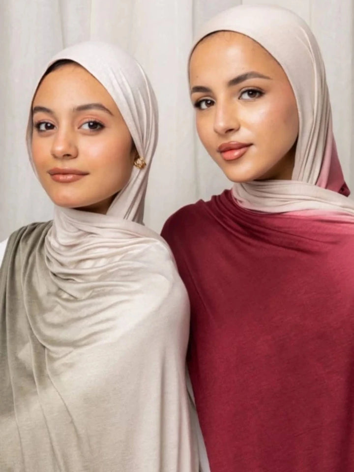 Women’s Ombré Jersey Hijab Scarf | Soft Everyday Drape