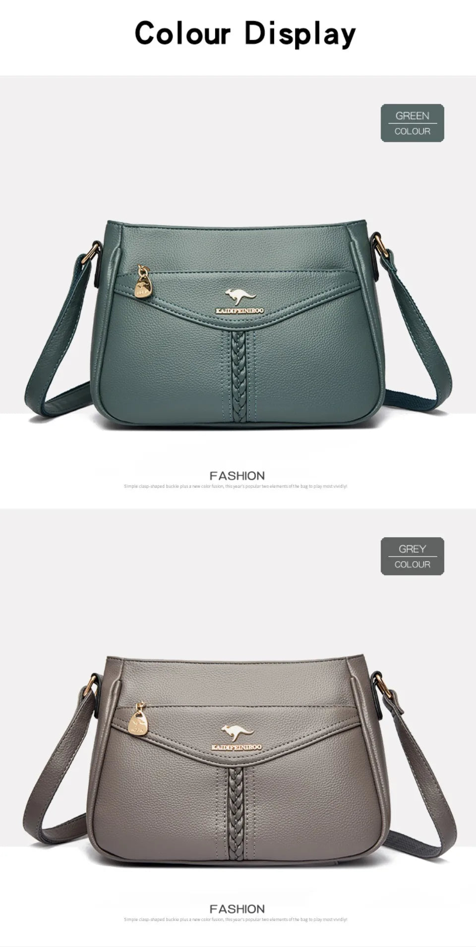Women’s Soft Flap Shoulder Bag | حقيبة كتف نسائية ناعمة وعملية
