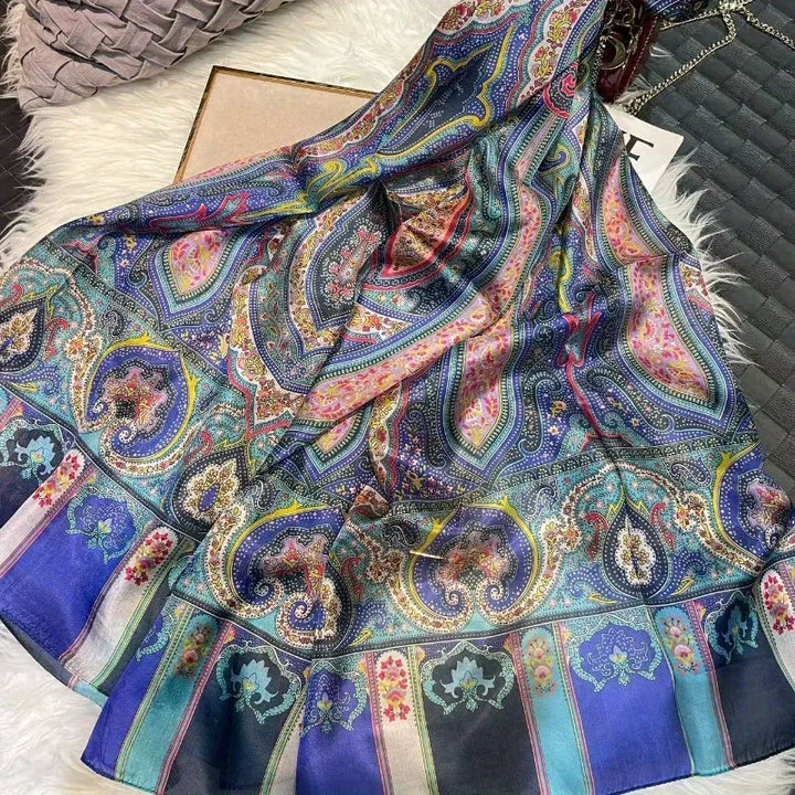 Women’s Pure Silk Paisley Shawl
