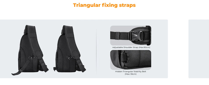 Men’s Waterproof Camera Sling Backpack 10L | حقيبة كاميرا رجالية مقاومة للماء 10 لتر