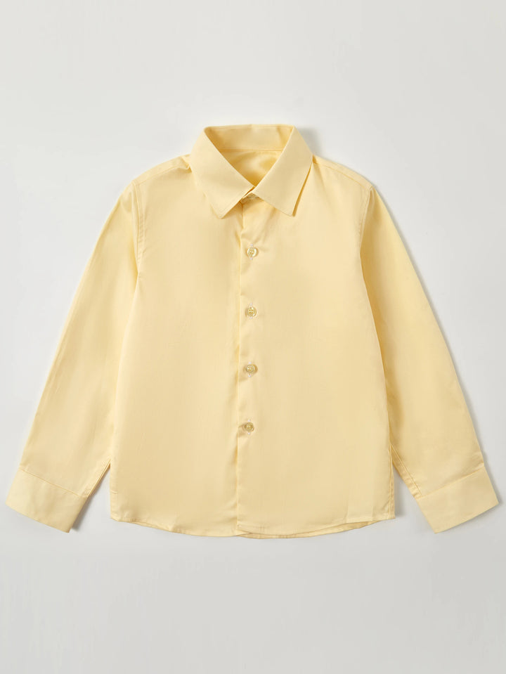 Kids’ Cotton Dress Shirt 2–16 Years | قميص أطفال قطني أنيق لعمر ٢–١٦ سنة