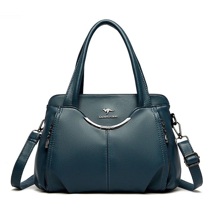 Women’s Soft Leather-Look Tote Bag | Elegant Shoulder Crossbody