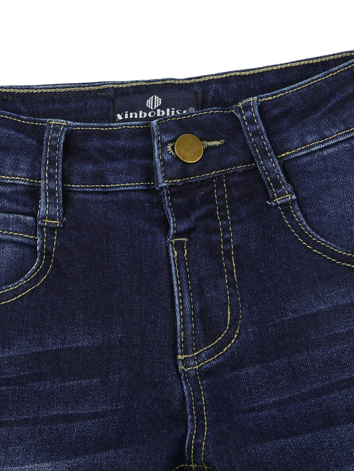 Boys’ Stretch Denim Jeans 6M–3T | بنطلون جينز أولاد مرن لعمر ٦ أشهر–٣ سنوات