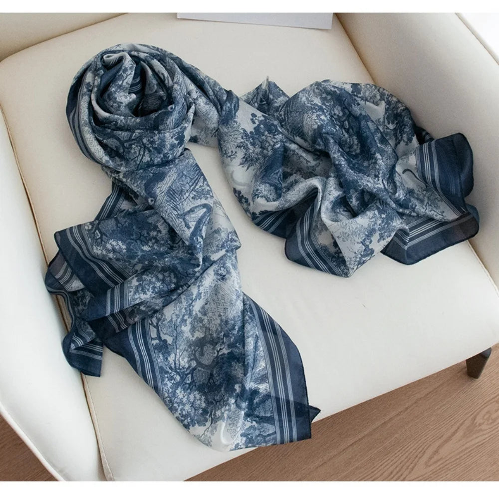 Women’s Silk Shawl | Elegant Artistic Lightweight Drape
