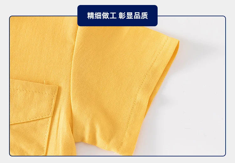 Boys’ Mandarin Collar Linen-Cotton Shirt | قميص أطفال بياقة ماندارين