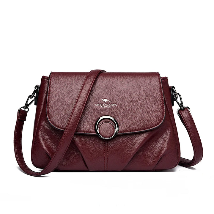 Women’s Soft PU Shoulder Crossbody Bag | حقيبة كتف نسائية ناعمة