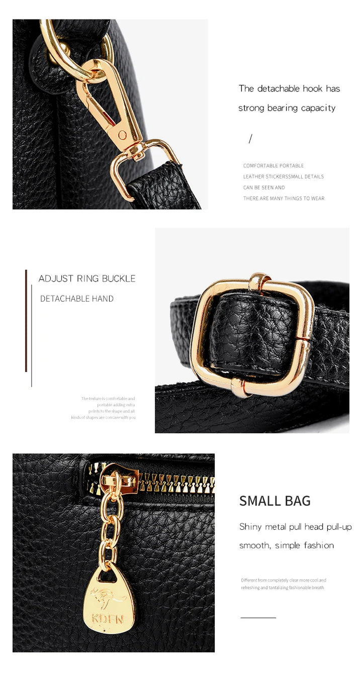 Women’s Soft Leather-Look Tote Bag | Elegant Daily Handbag