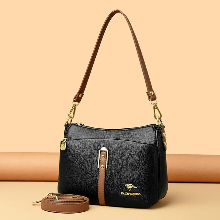 Women’s Three-Layer Shoulder Bag | Elegant Soft Crossbody
