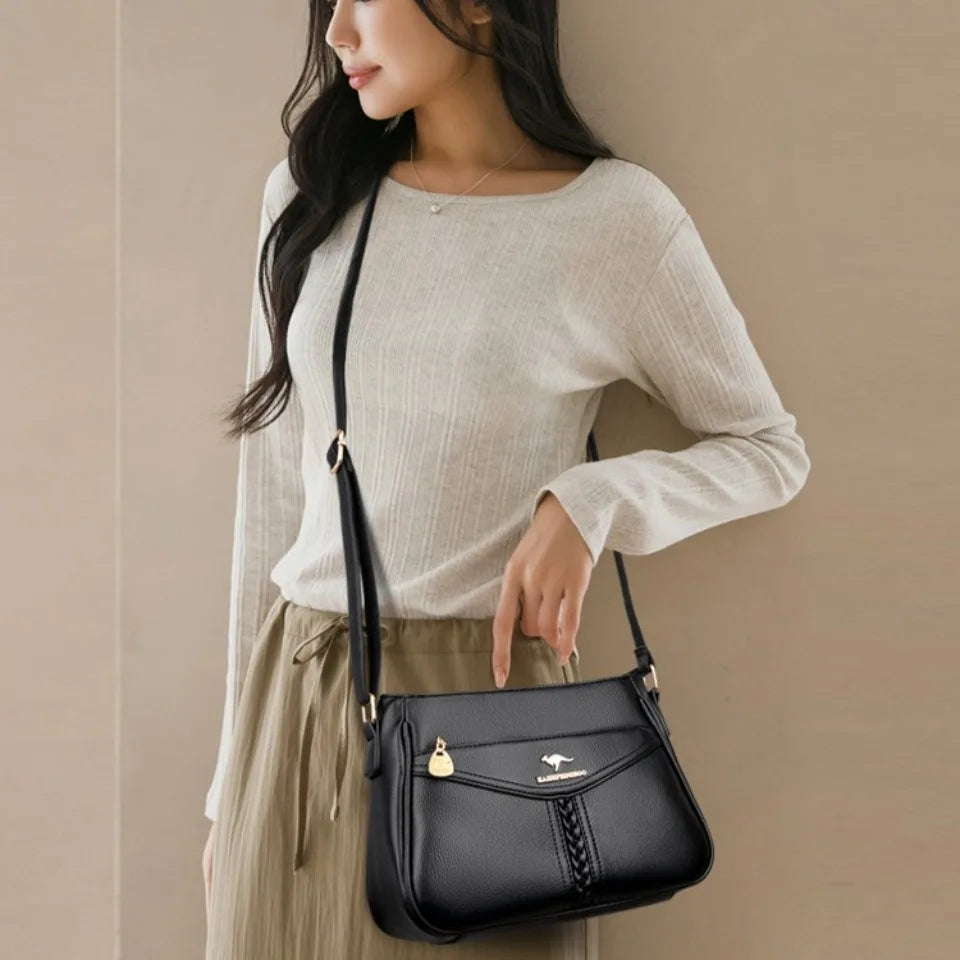 Women’s Soft Flap Shoulder Bag | حقيبة كتف نسائية ناعمة وعملية