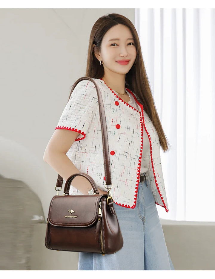 Women’s Soft Top-Handle Shoulder Bag | حقيبة نسائية بيد علوية