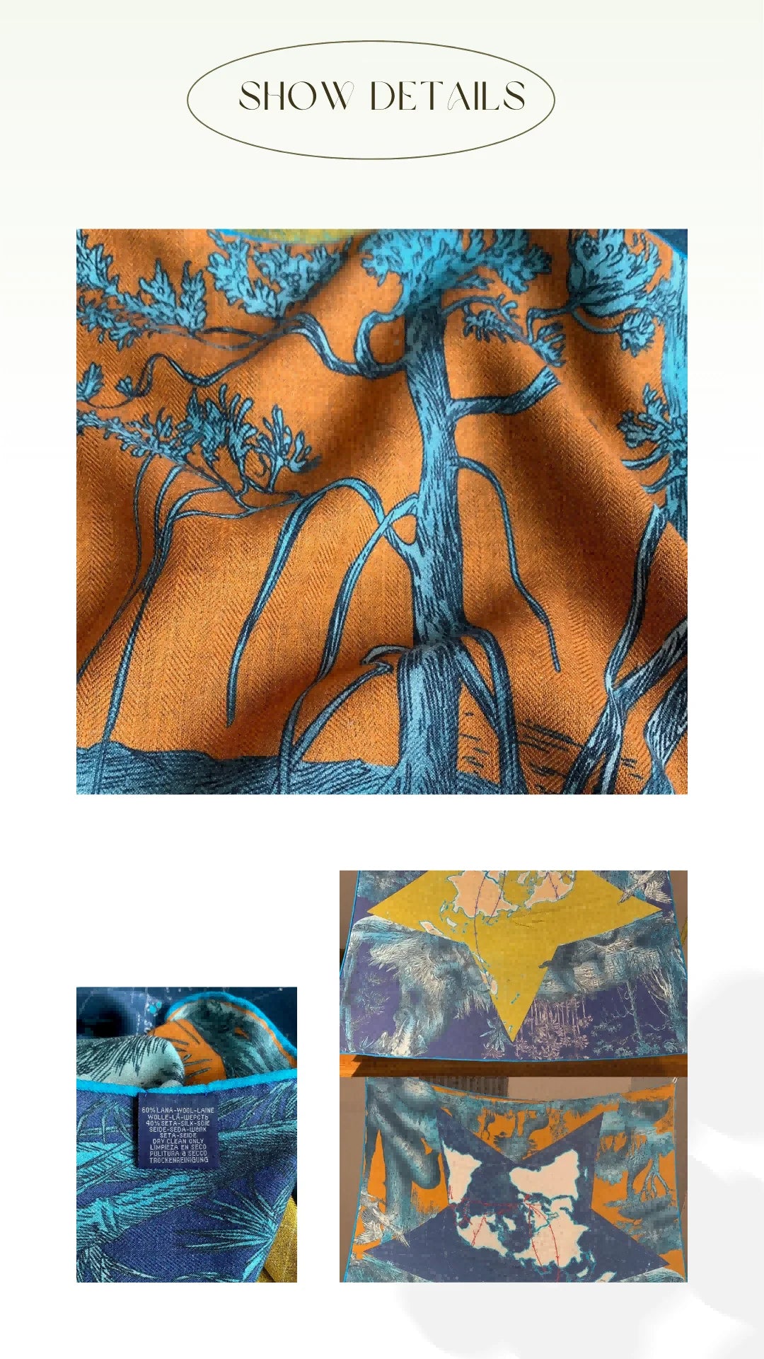Women’s Luxury Silk Shawl | Bold Statement Elegance