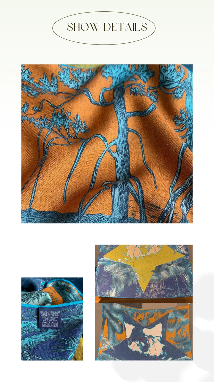Women’s Luxury Silk Shawl | Bold Statement Elegance